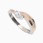 серебряное кольцо с цирконом  57208251
